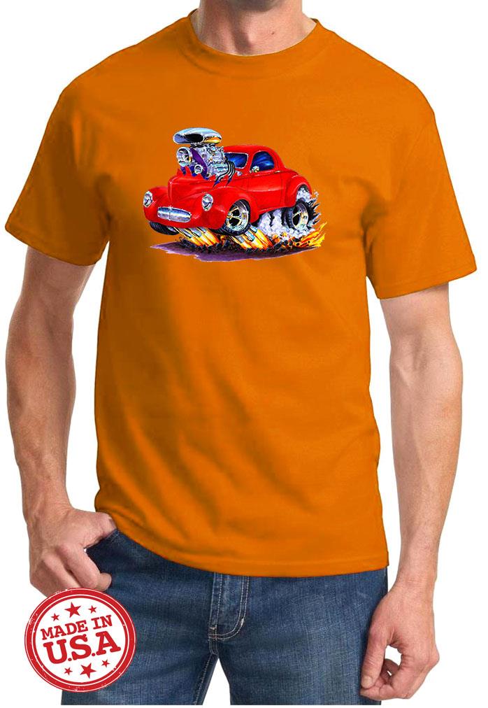 1941 Willys Hot Rod Cartoon T-Shirt NEU KOSTENLOSER VERSAND - Bild 7 von 11