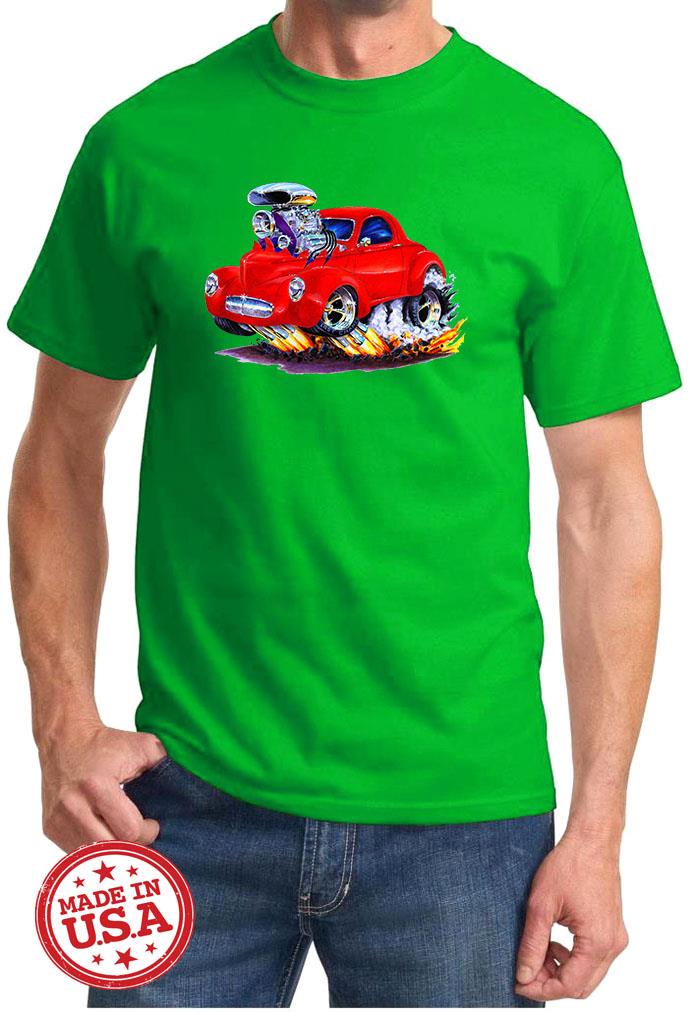 1941 Willys Hot Rod Cartoon T-Shirt NEU KOSTENLOSER VERSAND - Bild 5 von 11