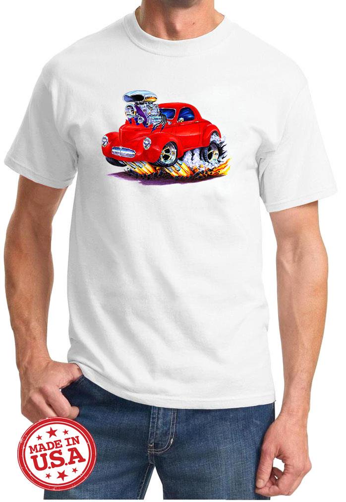 1941 Willys Hot Rod Cartoon T-Shirt NEU KOSTENLOSER VERSAND - Bild 9 von 11
