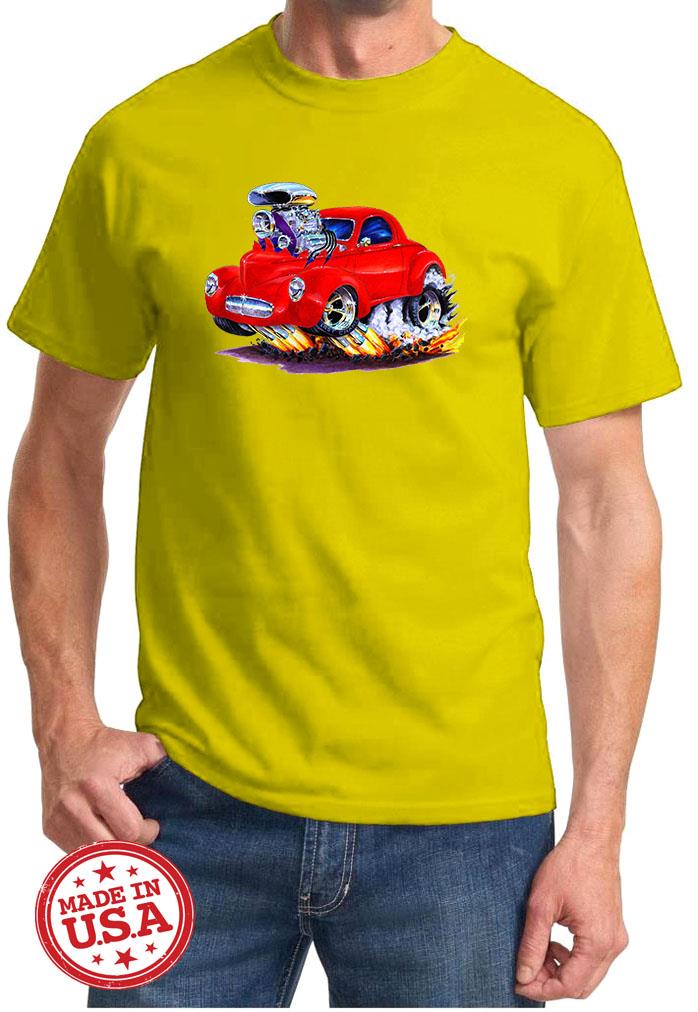 1941 Willys Hot Rod Cartoon T-Shirt NEU KOSTENLOSER VERSAND - Bild 10 von 11