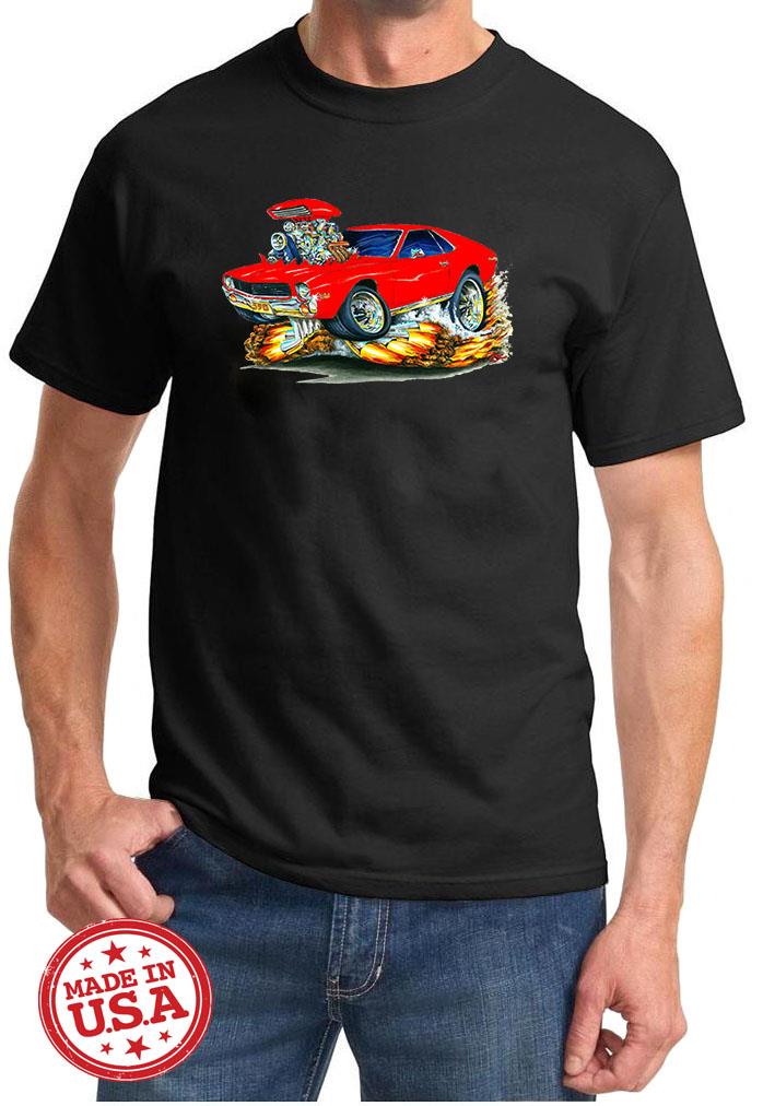 1968 1969 AMC AMX Full Color Cartoon Tshirt NEW FREE SHIPPING - Picture 2 of 11