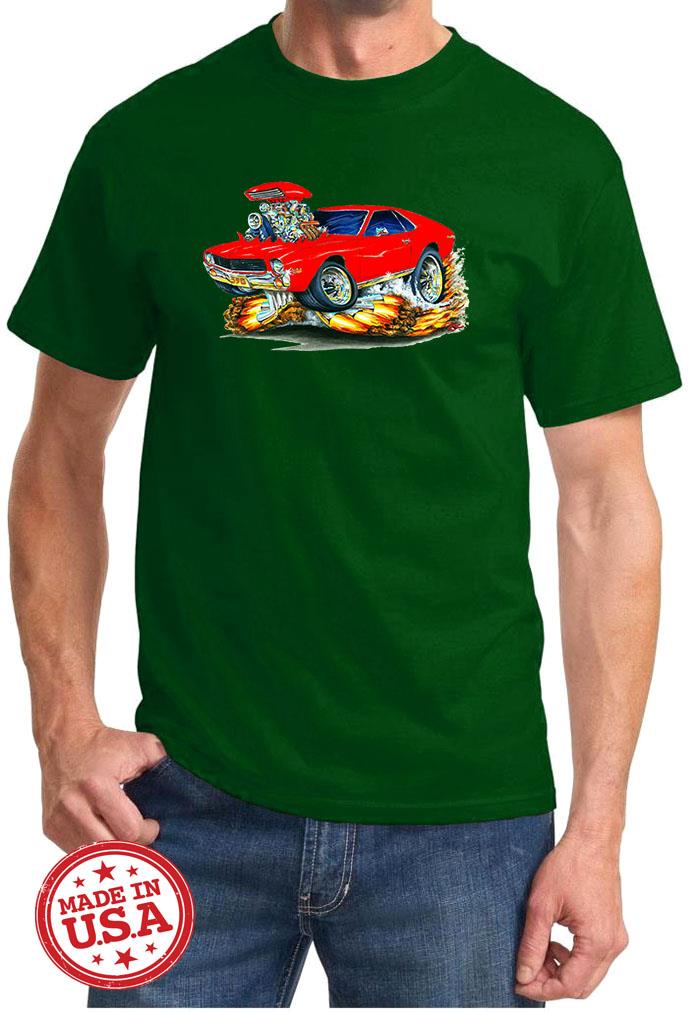 1968 1969 AMC AMX Full Color Cartoon Tshirt NEW FREE SHIPPING - Picture 4 of 11