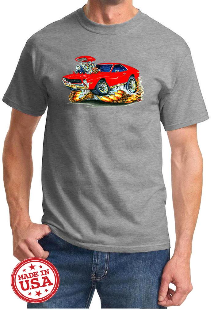 1968 1969 AMC AMX Full Color Cartoon Tshirt NEW FREE SHIPPING - Picture 3 of 11