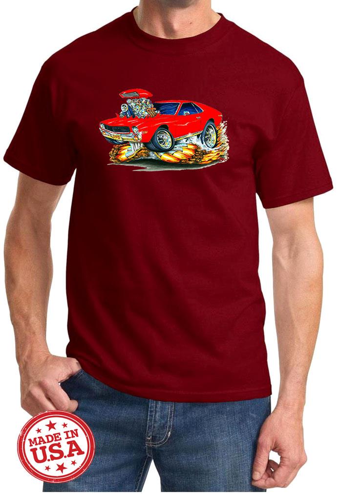 1968 1969 AMC AMX Full Color Cartoon Tshirt NEW FREE SHIPPING - Picture 6 of 11