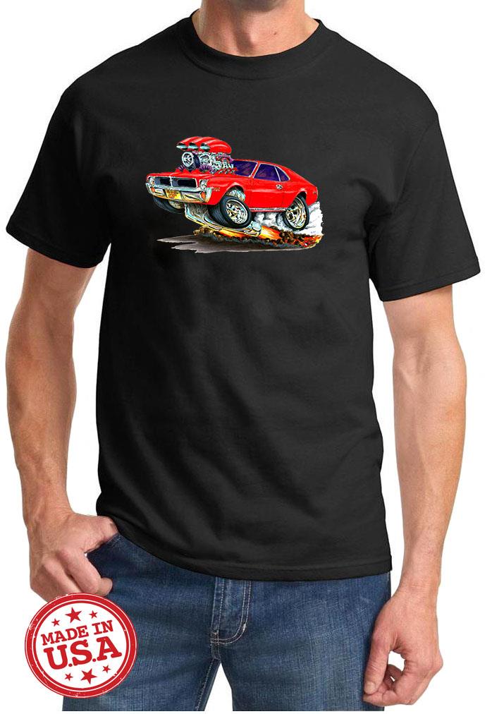 1968 1969 AMC Javelin Full Color Cartoon Tshirt NEW FREE SHIPPING - Picture 2 of 11