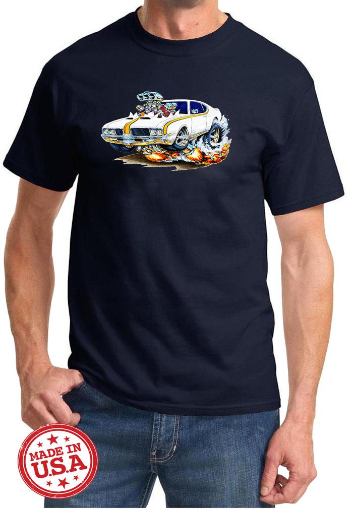 1969 Hurst Olds 442 Cutlass Full Color Cartoon Tshirt NEW FREE SHIPPING - Picture 11 of 11