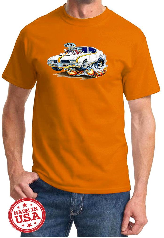1969 Hurst Olds 442 Cutlass Full Color Cartoon Tshirt NEW FREE SHIPPING - Picture 7 of 11