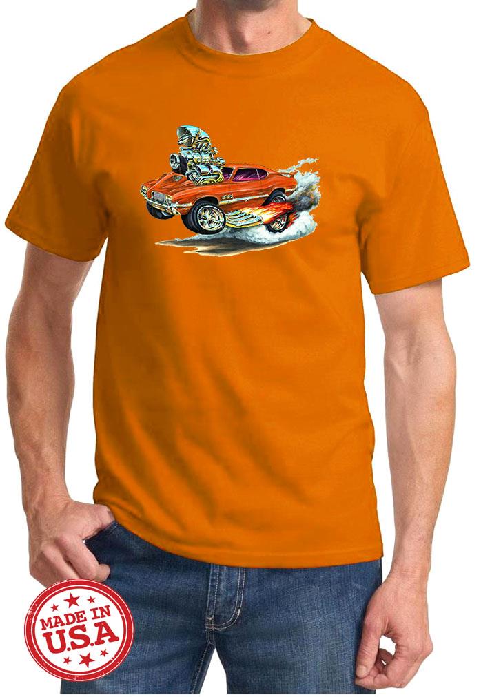 1970-72 Olds 442 Cutlass Hardtop Full Color Cartoon Tshirt NEW FREE SHIPPING - Picture 7 of 11