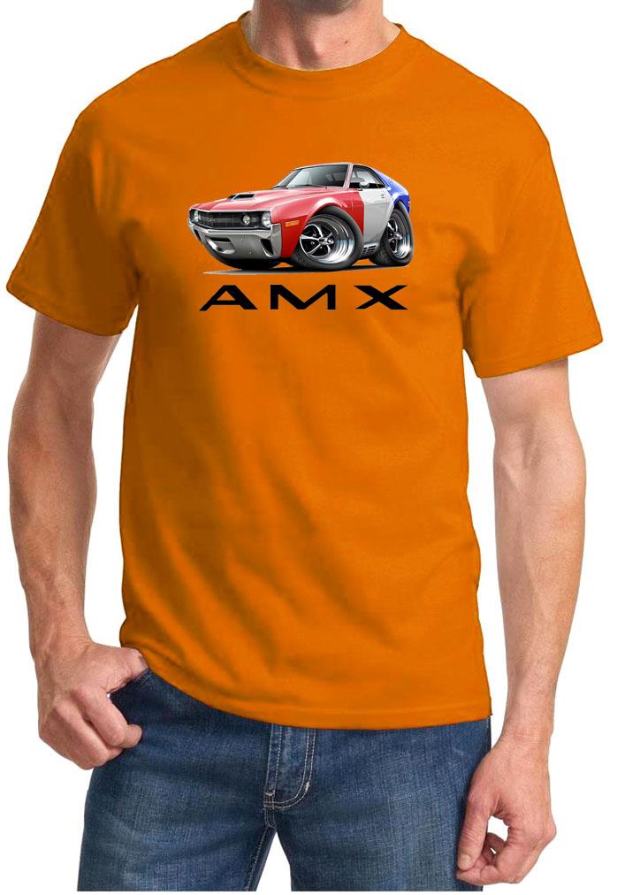 1970 AMC AMX Red/White/Blue Classic Full Color Tshirt NEW FREE SHIPPING - Picture 7 of 11