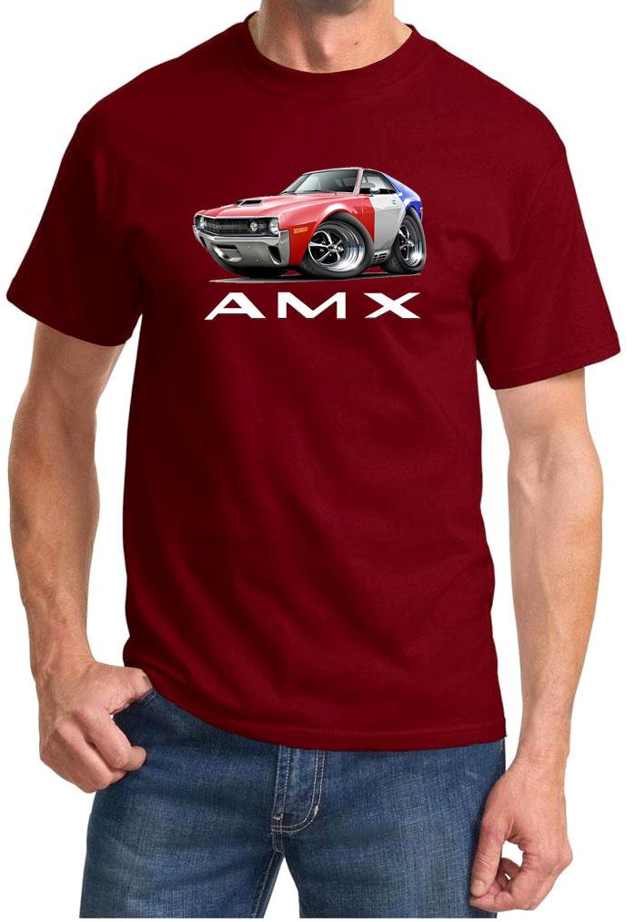 1970 AMC AMX Red/White/Blue Classic Full Color Tshirt NEW FREE SHIPPING - Picture 6 of 11