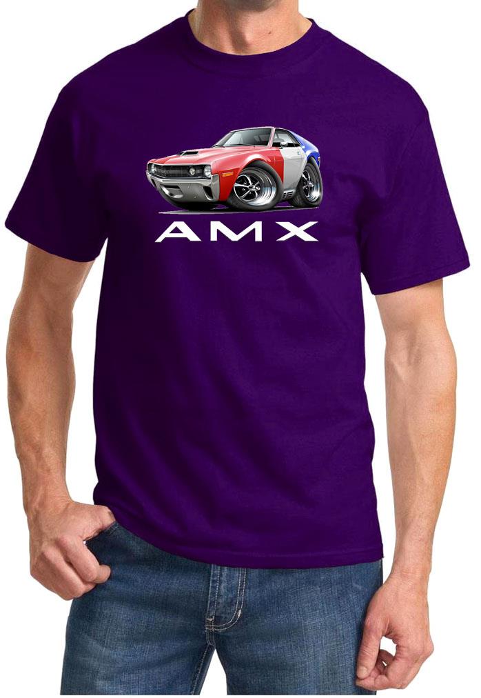 1970 AMC AMX Red/White/Blue Classic Full Color Tshirt NEW FREE SHIPPING - Picture 8 of 11