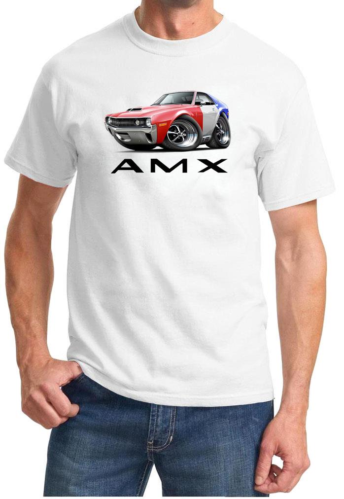 1970 AMC AMX Red/White/Blue Classic Full Color Tshirt NEW FREE SHIPPING - Picture 9 of 11