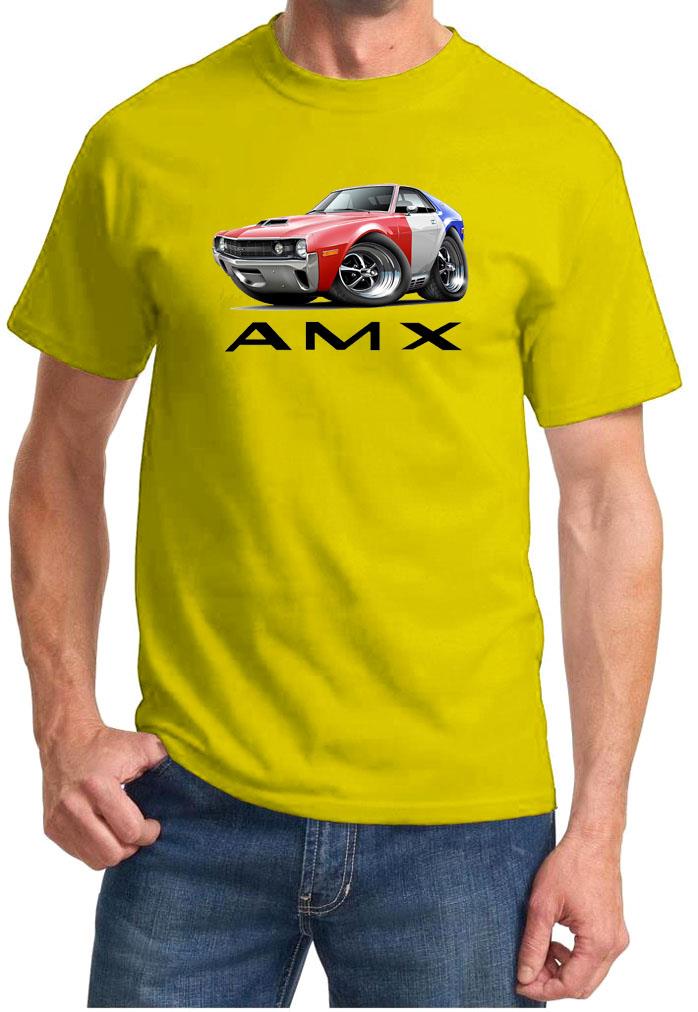 1970 AMC AMX Red/White/Blue Classic Full Color Tshirt NEW FREE SHIPPING - Picture 10 of 11