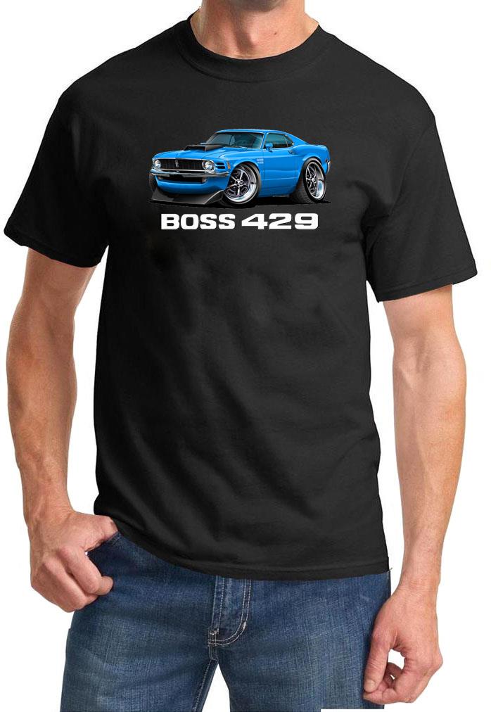 1970 Ford Boss 429 Mustang Full Color T-Shirt - New with Free Shipping-image