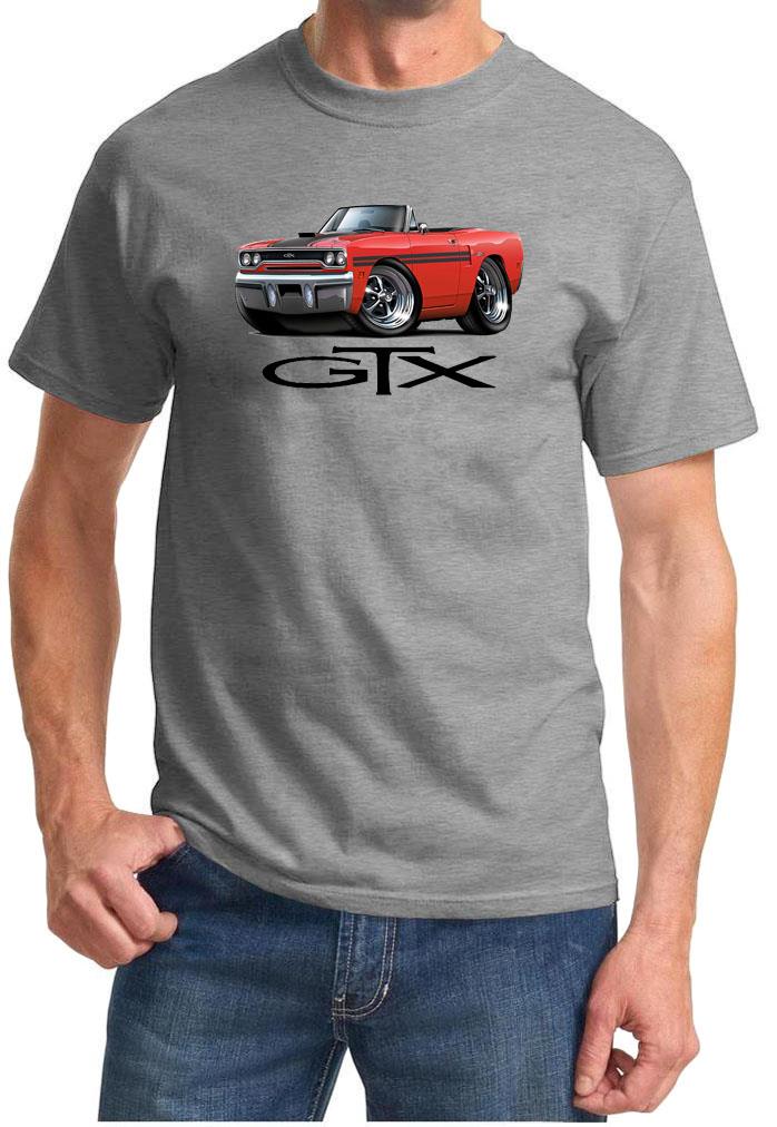 1970 Plymouth GTX Convertible Full Color Cartoon Tshirt NEW FREE SHIPPING - Picture 3 of 11
