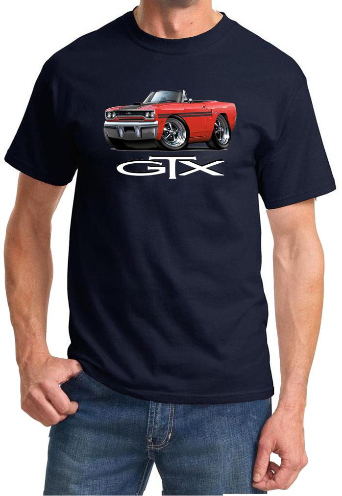 1970 Plymouth GTX Convertible Full Color Cartoon Tshirt NEW FREE SHIPPING - Picture 11 of 11