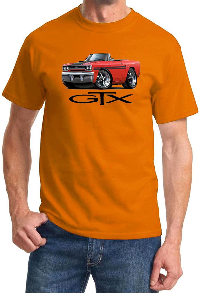 1970 Plymouth GTX Convertible Full Color Cartoon Tshirt NEW FREE SHIPPING - Picture 7 of 11