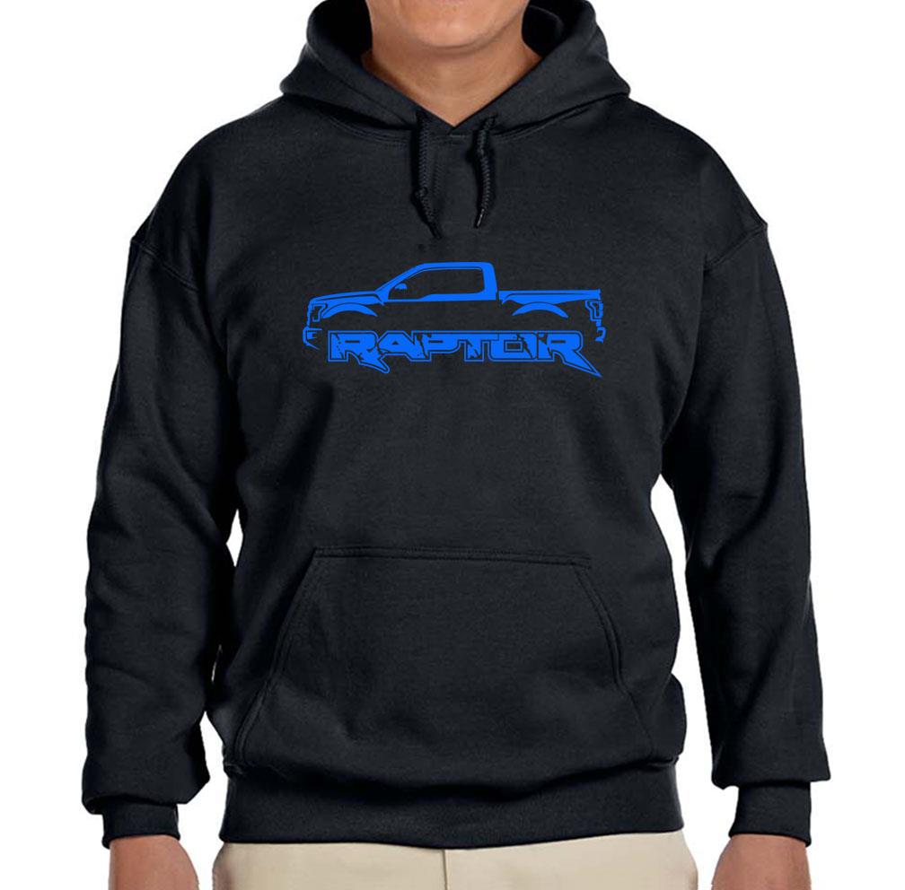 2017-19 Ford Raptor F150 Pickup Truck Black Hoodie Sweatshirt FREE SHIP-image