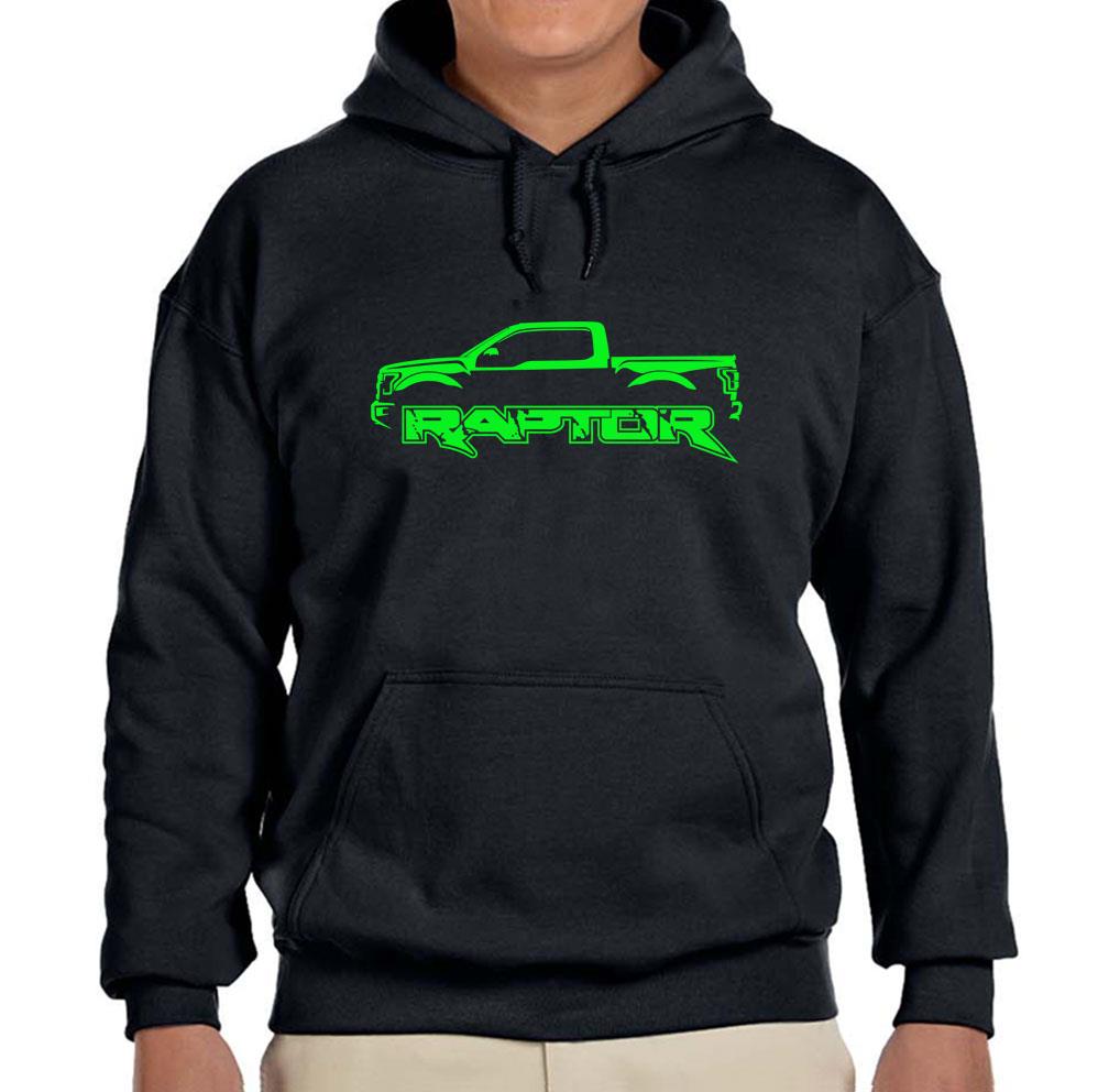 2017-19 Ford Raptor F150 Pickup Truck Black Hoodie Sweatshirt FREE SHIP-image