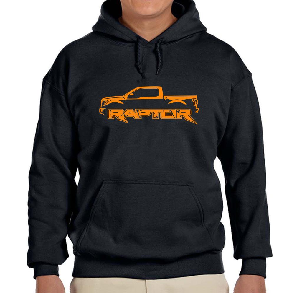 2017-19 Ford Raptor F150 Pickup Truck Black Hoodie Sweatshirt FREE SHIP-image