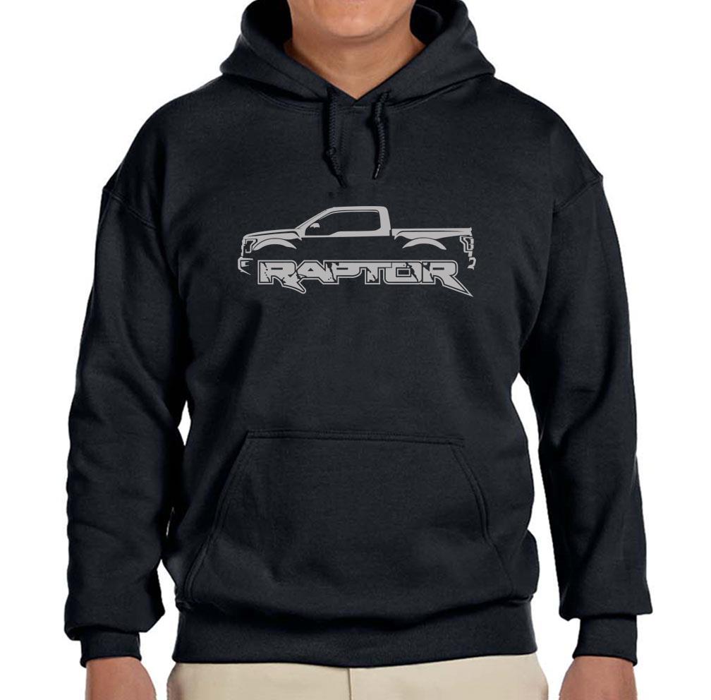 2017-19 Ford Raptor F150 Pickup Truck Black Hoodie Sweatshirt FREE SHIP-image