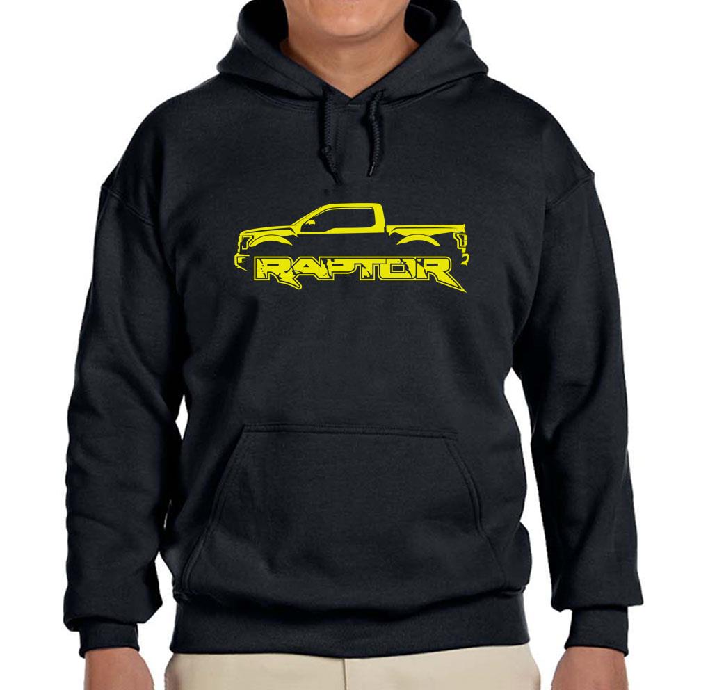 2017-19 Ford Raptor F150 Pickup Truck Black Hoodie Sweatshirt FREE SHIP-image