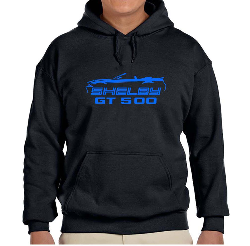 2006-09 Shelby GT500 Mustang Convertible Black Hoodie Sweatshirt FREE SHIP