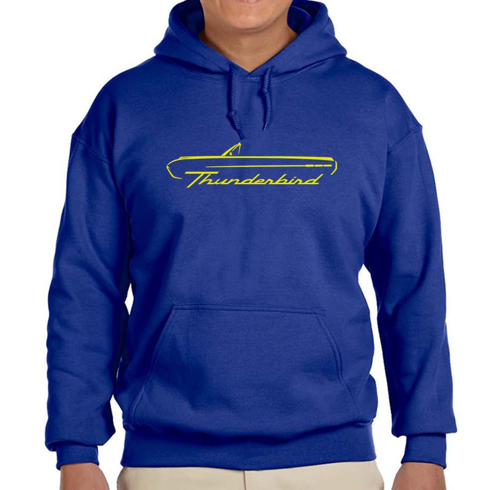 1961 1962 1963 Ford Thunderbird Convertible Royal Hoodie Sweatshirt FREE SHIP - Picture 7 of 7