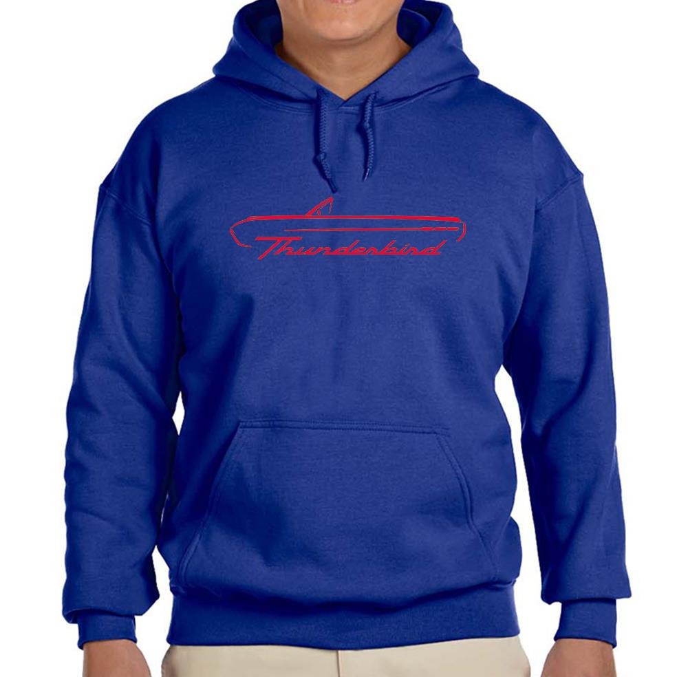 1961 1962 1963 Ford Thunderbird Convertible Royal Hoodie Sweatshirt FREE SHIP - Picture 5 of 7