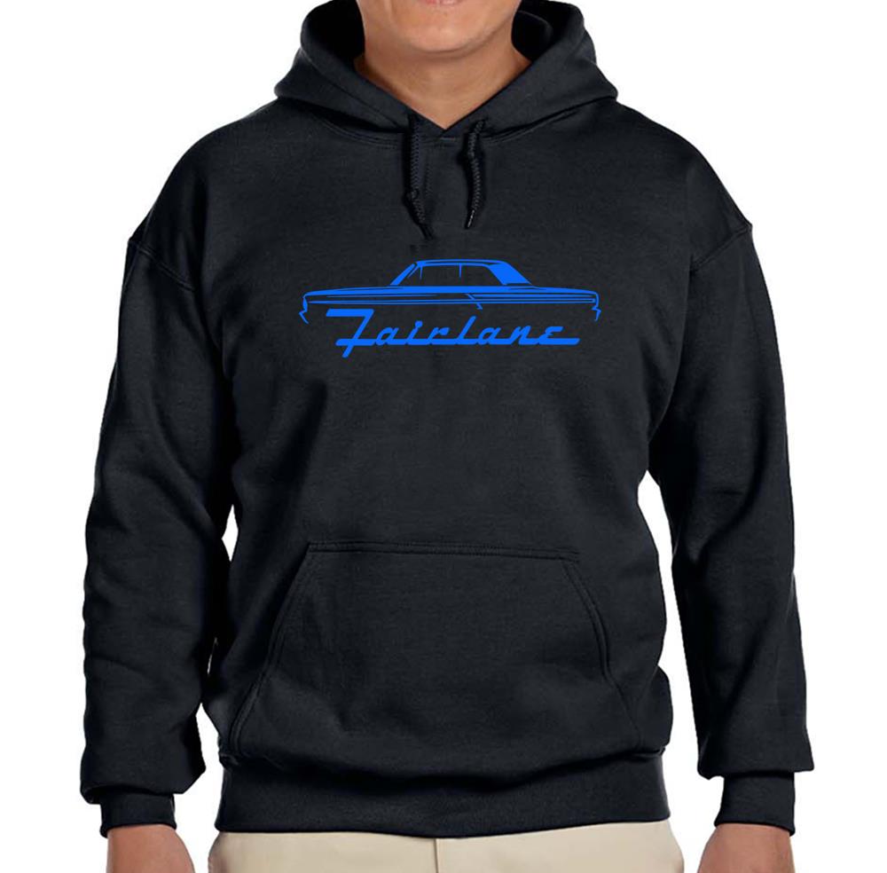 1964 Ford Fairlane Hardtop Black Hoodie Sweatshirt with Free Shipping-image