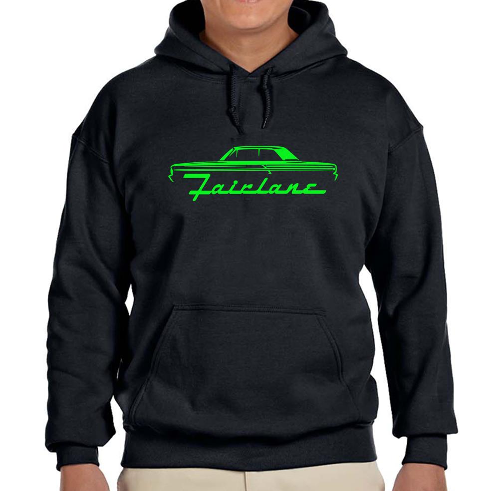 1964 Ford Fairlane Hardtop Black Hoodie Sweatshirt with Free Shipping-image