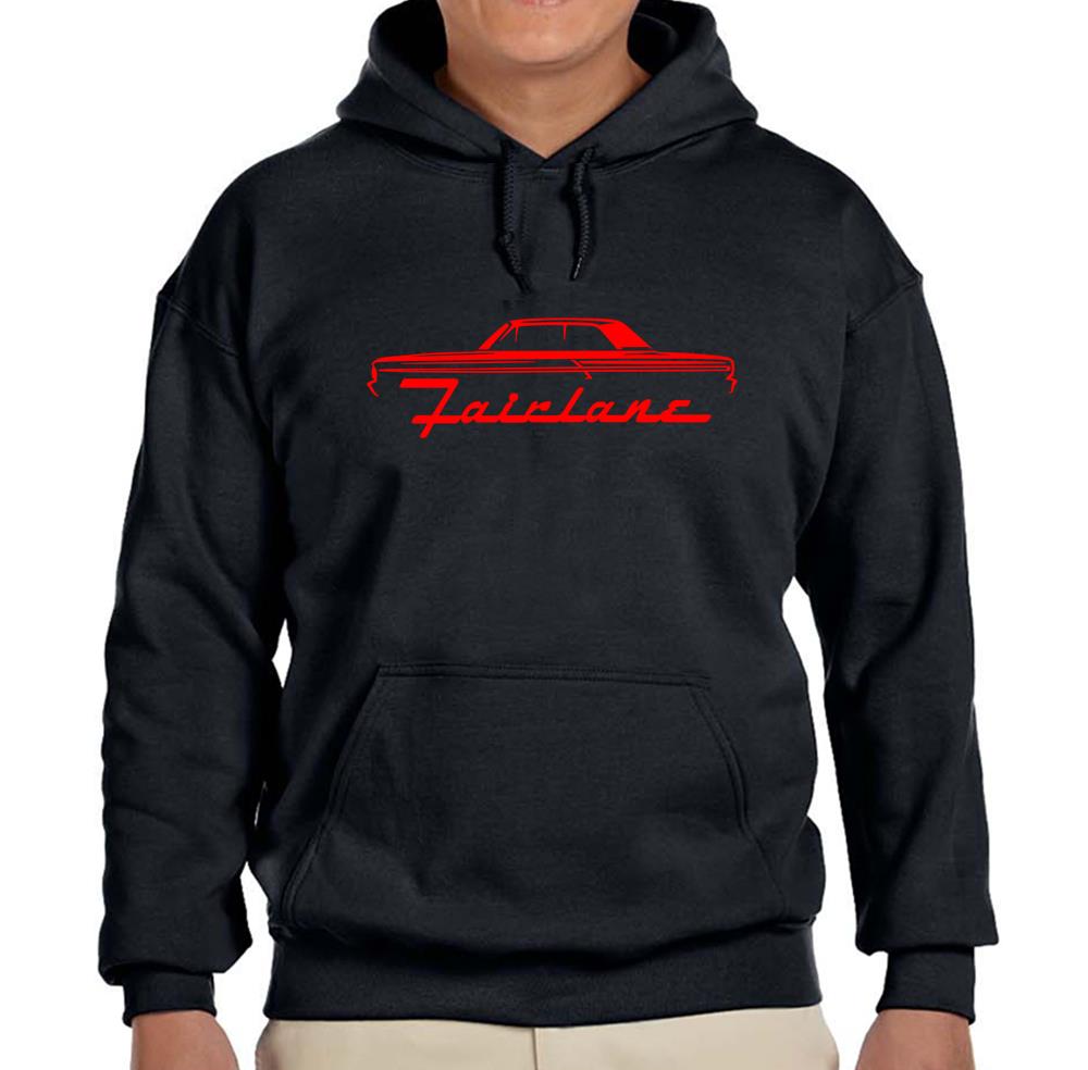 1964 Ford Fairlane Hardtop Black Hoodie Sweatshirt with Free Shipping-image