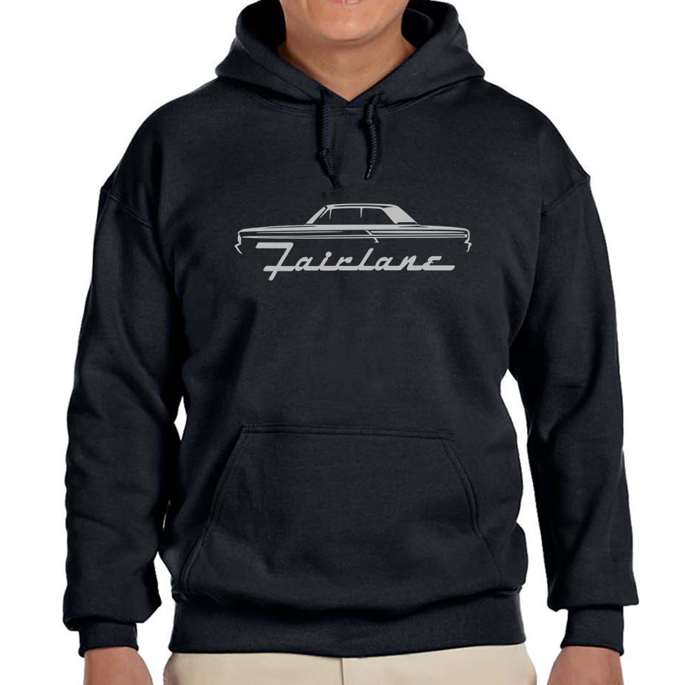 1964 Ford Fairlane Hardtop Black Hoodie Sweatshirt with Free Shipping-image