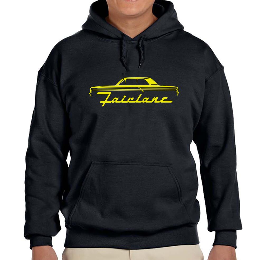 1964 Ford Fairlane Hardtop Black Hoodie Sweatshirt with Free Shipping-image
