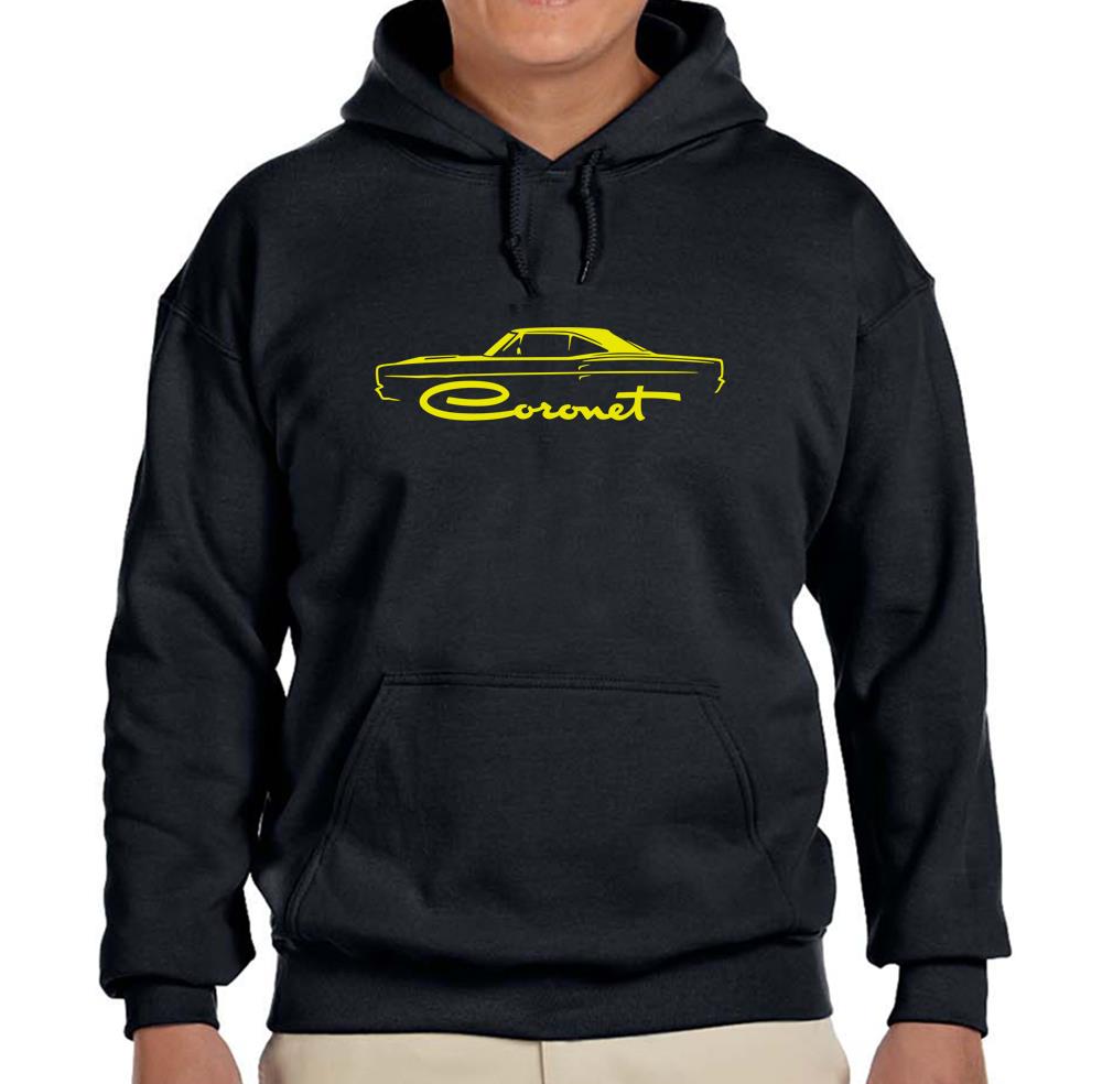 1968 1969 Coronet schwarzer Hoodie Sweatshirt KOSTENLOSER VERSAND - Bild 7 von 7