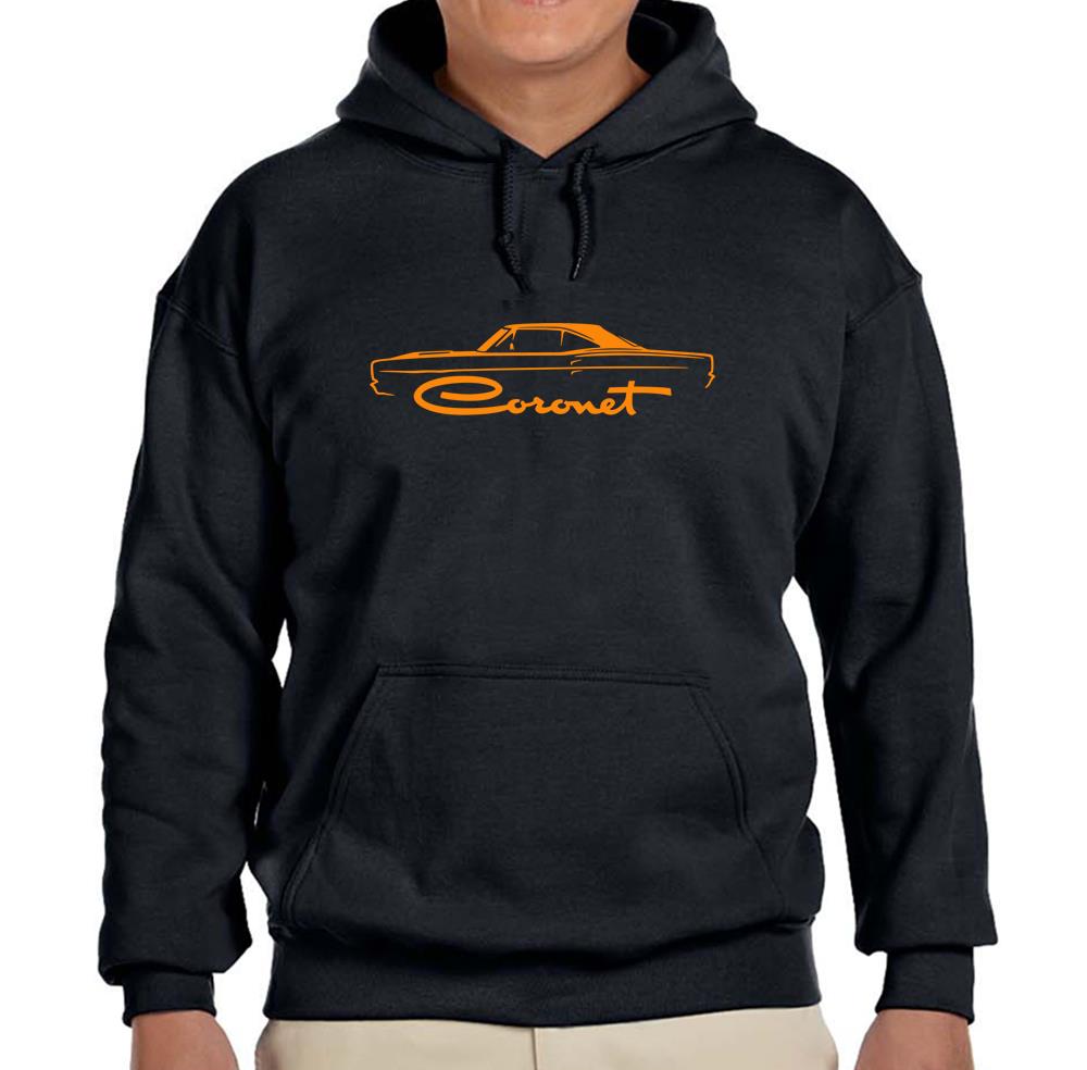 1968 1969 Coronet schwarzer Hoodie Sweatshirt KOSTENLOSER VERSAND - Bild 4 von 7