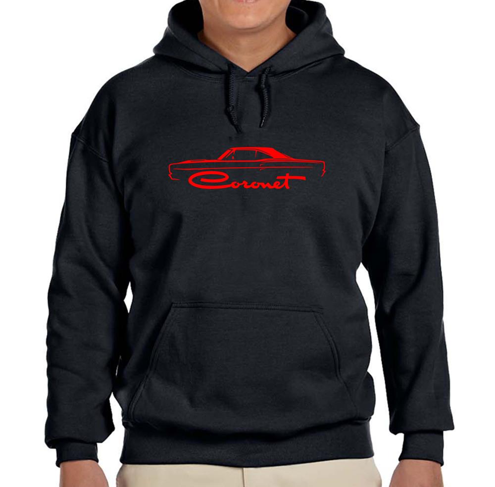 1968 1969 Coronet schwarzer Hoodie Sweatshirt KOSTENLOSER VERSAND - Bild 5 von 7