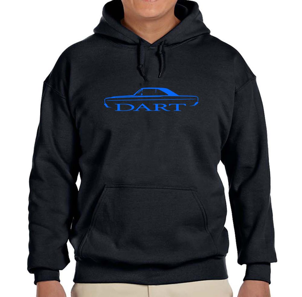 1967 1968 1969 1970 Dart Black Hoodie Sweatshirt FREE SHIP - Picture 2 of 7