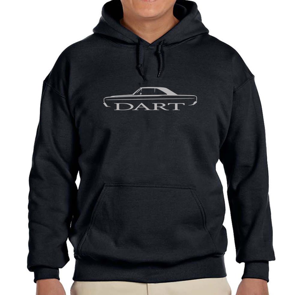 1967 1968 1969 1970 Dart Black Hoodie Sweatshirt FREE SHIP - Picture 6 of 7