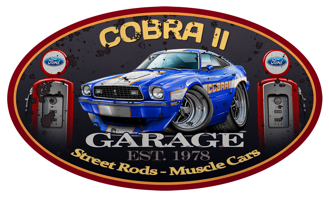 1978 Ford Cobra II Mustang Garage Sign Wall Art Graphic Sticker