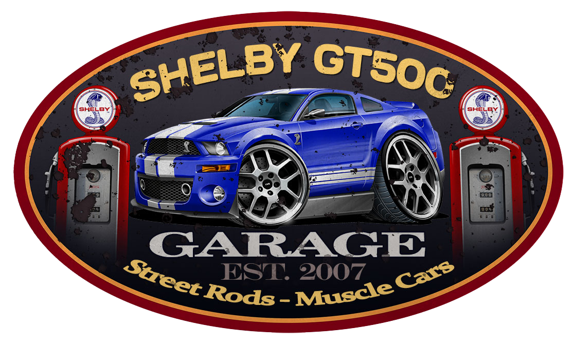 2006-09 Shelby GT500 Mustang Coupe Garage Sign Wall Art Graphic Sticker