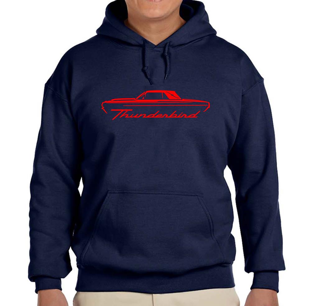 1964 1965 1966 Ford Thunderbird Hardtop marineblau Hoodie Sweatshirt - Bild 5 von 7