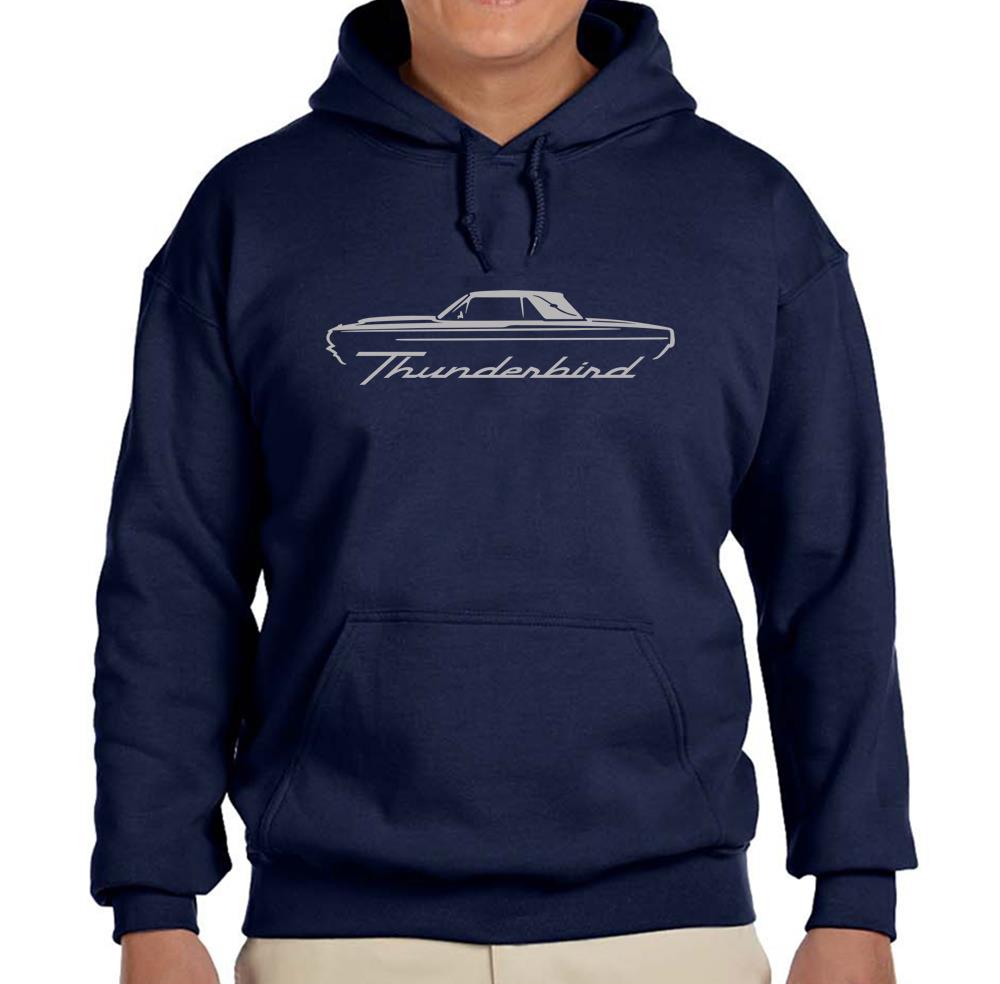 1964 1965 1966 Ford Thunderbird Hardtop marineblau Hoodie Sweatshirt - Bild 6 von 7