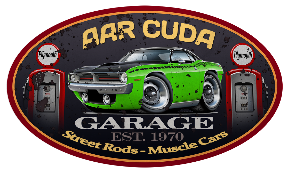 Plymouth AAR Cuda Garage Sign Wall Art Graphic Sticker - Picture 2 of 4
