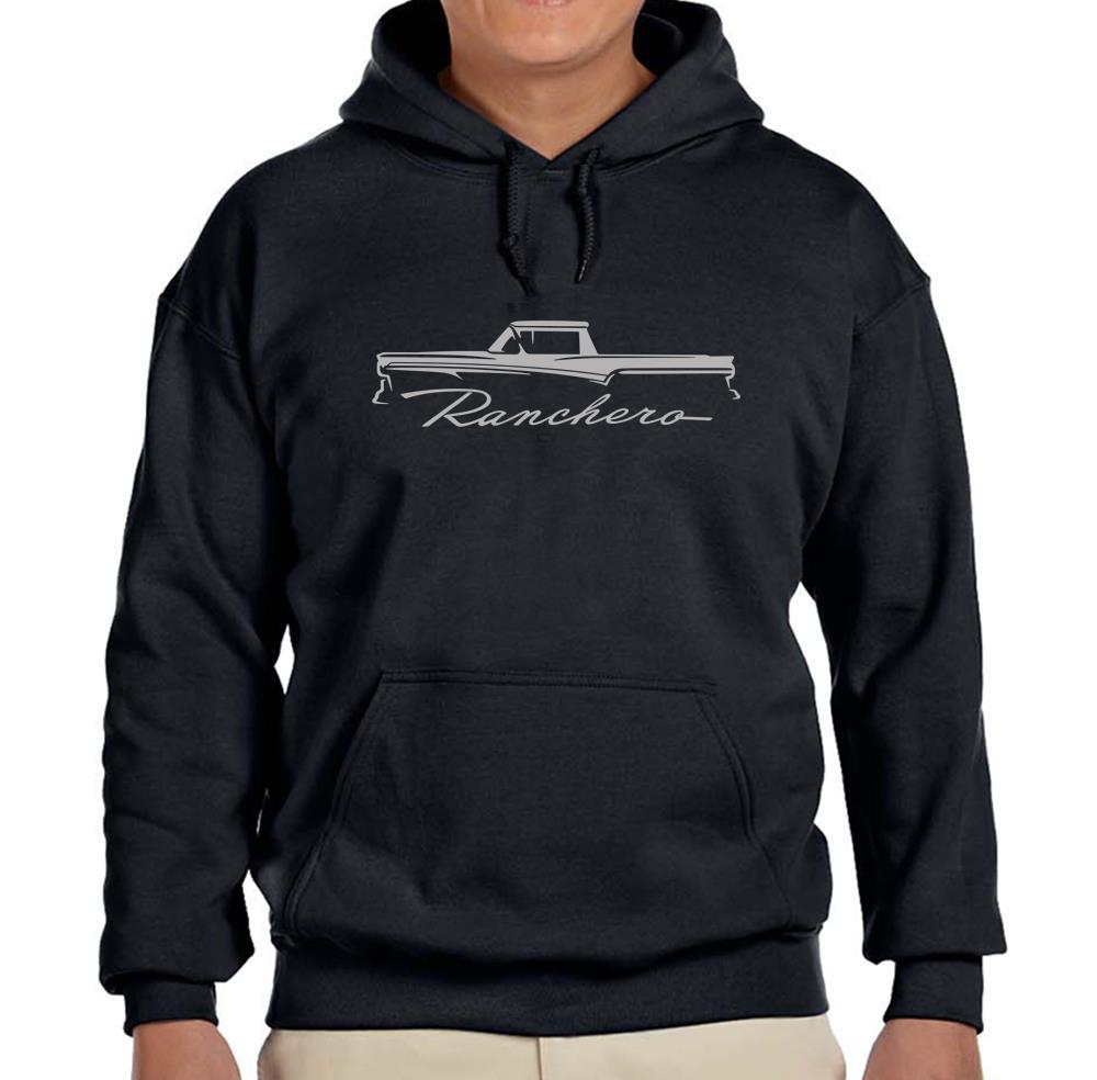 Felpa nera con cappuccio Ford Ranchero Truck 1957 1958 1959 SPEDIZIONE GRATUITA - Foto 6 di 7