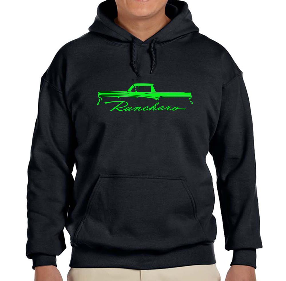 Felpa nera con cappuccio Ford Ranchero Truck 1957 1958 1959 SPEDIZIONE GRATUITA - Foto 3 di 7