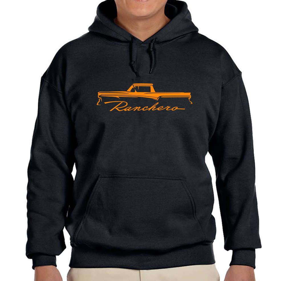 Felpa nera con cappuccio Ford Ranchero Truck 1957 1958 1959 SPEDIZIONE GRATUITA - Foto 4 di 7