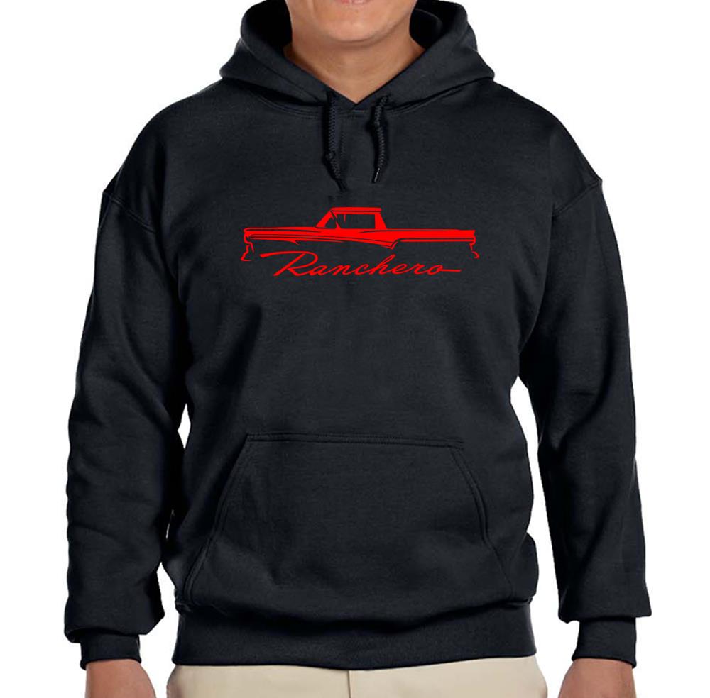 Felpa nera con cappuccio Ford Ranchero Truck 1957 1958 1959 SPEDIZIONE GRATUITA - Foto 5 di 7