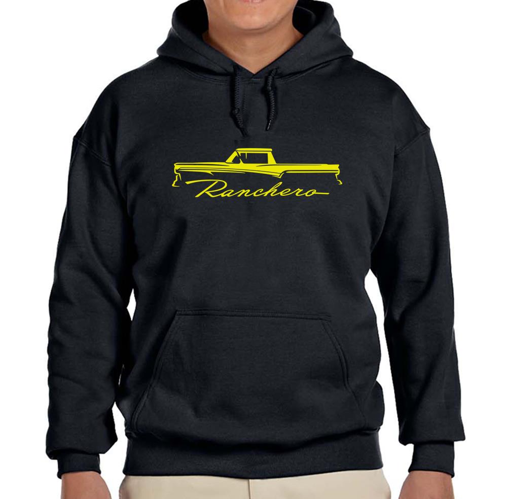 Felpa nera con cappuccio Ford Ranchero Truck 1957 1958 1959 SPEDIZIONE GRATUITA - Foto 7 di 7