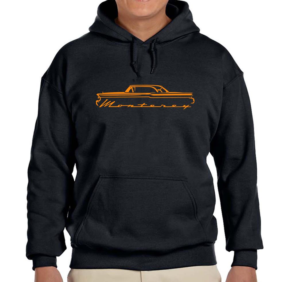 1957 1958 Mercury Monterey Hardtop Black Hoodie Sweatshirt FREE SHIP - Picture 4 of 7